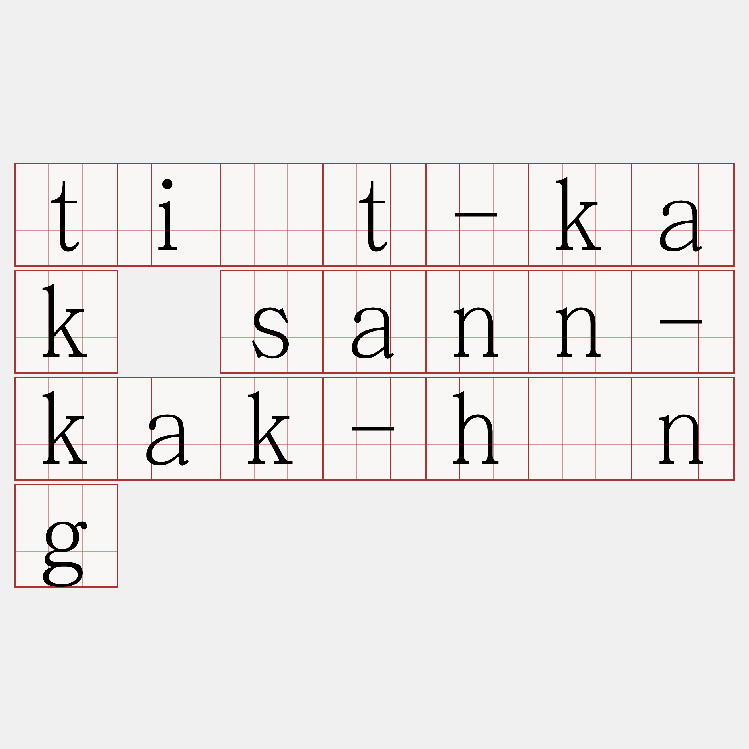 ti̍t-kak sann-kak-hîng